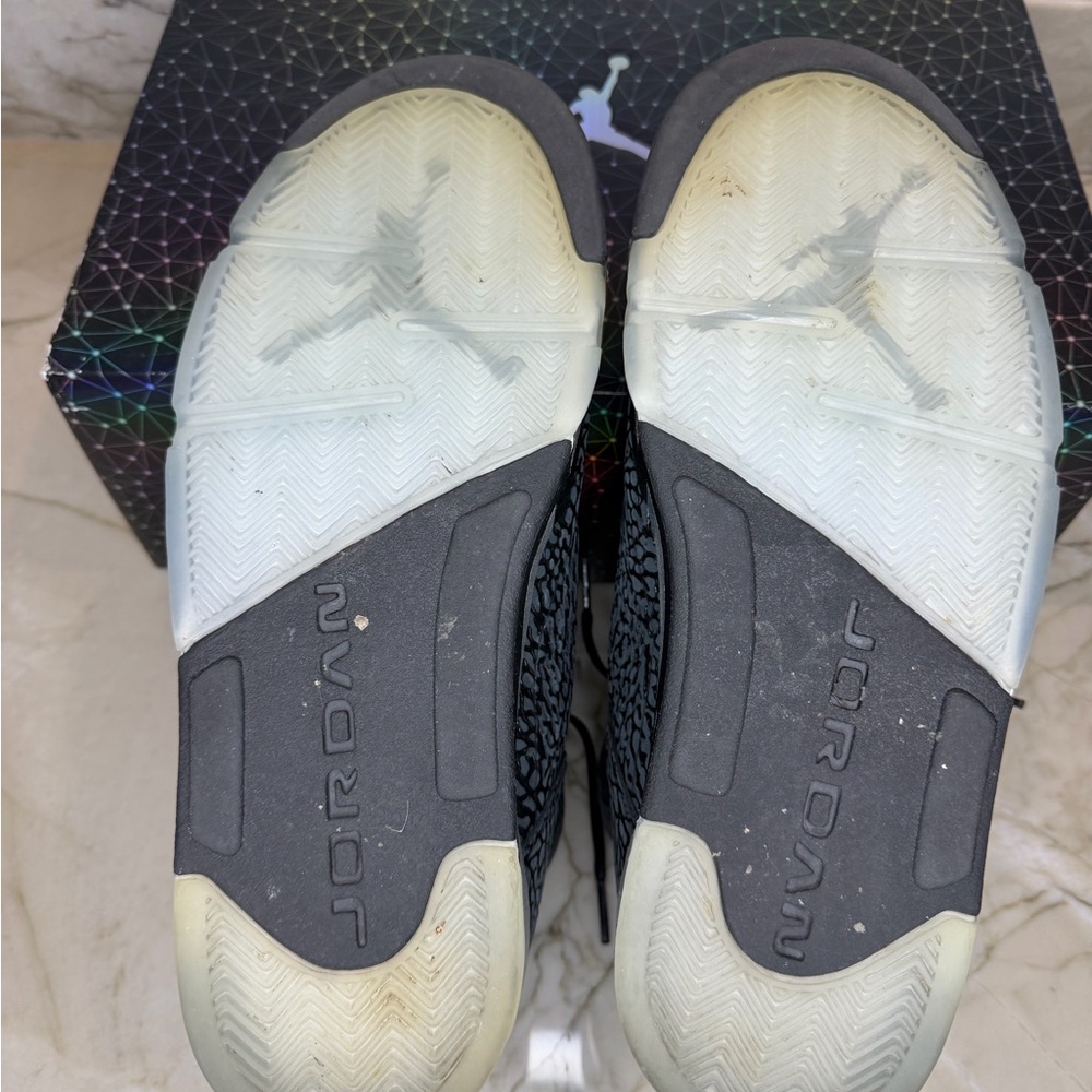 Authentic Air Jordan 3Lab5 Black Elephant Print Sneakers Men’s Used Sz 10.5 wbox - Picture 9 of 13
